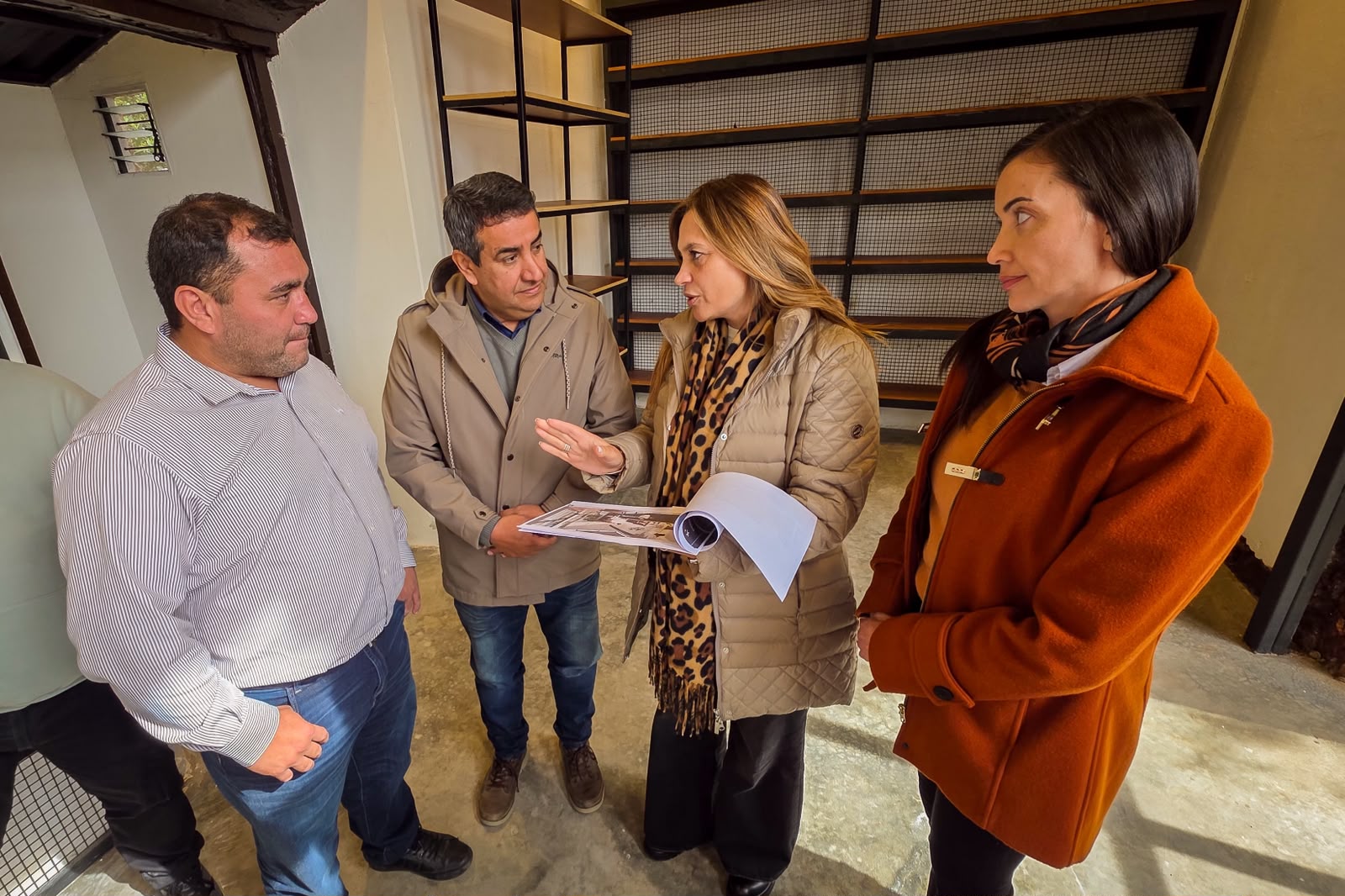 Teresita Madera recorrió obras y acompañó a emprendedores en Olta Teresita Madera recorrió obras y acompañó a emprendedores en Olta